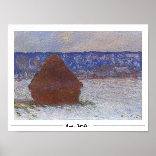 Claude Monet Zedign Art Poster #494 (Voorkant)