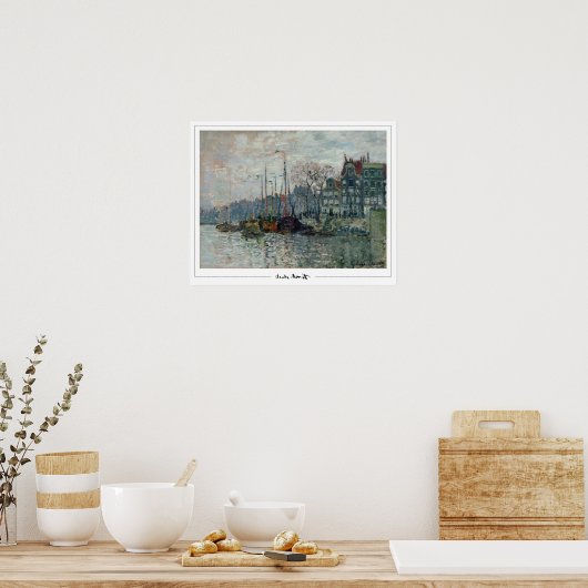 Claude Monet Zedign Art Poster #50 (Keuken)