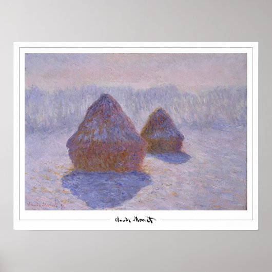 Claude Monet Zedign Art Poster #670 (Voorkant)