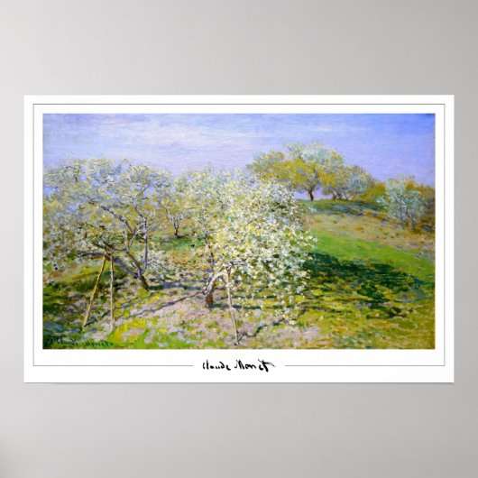 Claude Monet Zedign Art Poster #674 (Voorkant)