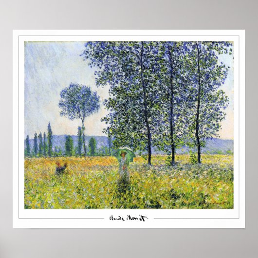 Claude Monet Zedign Kunstposter #327-2 Poster (Voorkant)
