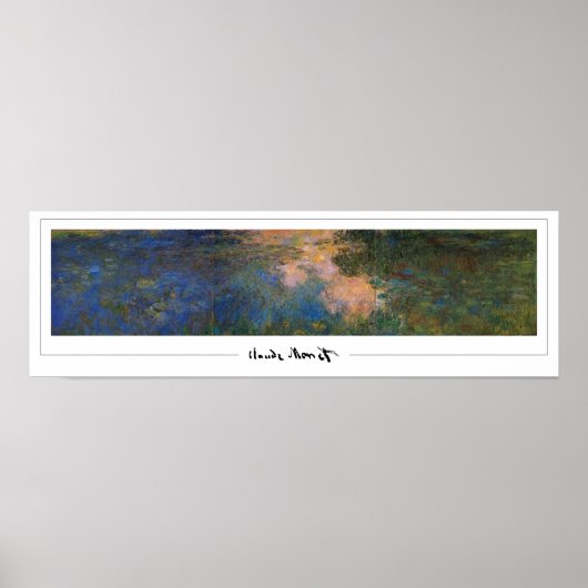 Claude Monet Zedign Kunstposter #334 Poster (Voorkant)
