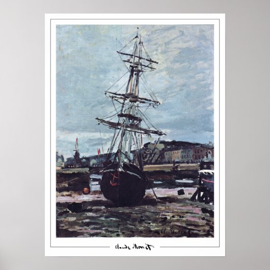 Claude Monet Zedign Kunstposter #401-2 Poster (Voorkant)
