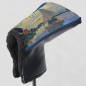 Claude Monet - Zeilboot bij Le Petit-Gennevilliers Golfheadcover (3/4 voorkant)