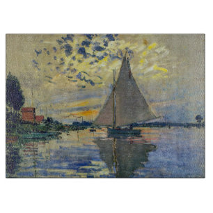 Claude Monet - Zeilboot bij Le Petit-Gennevilliers Snijplank