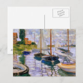 Claude Monet - Zeilboten op de Zegen Briefkaart (Voorkant / Achterkant)