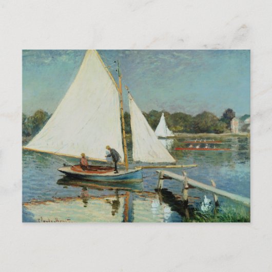 Claude Monet | Zeiling te Argenteuil, c.1874 Briefkaart (Voorkant)
