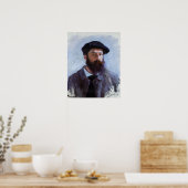 Claude Monet, Zelfportret met een baret, Poster (Keuken)
