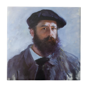 Claude Monet, Zelfportret met een baret, Tegeltje