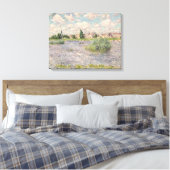 Claude Monet | Zine in Lavacourt Canvas Afdruk (Insitu (Slaapkamer))