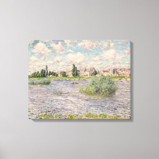Claude Monet | Zine in Lavacourt Canvas Afdruk (Voorkant)
