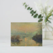 Claude Monet | Zonneafstelling over de zegen Briefkaart (Staand voorkant)