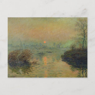 Claude Monet   Zonneafstelling over de zegen Briefkaart