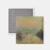 Claude Monet | Zonneafstelling over de zegen Magneet (Voorkant / Achterkant)