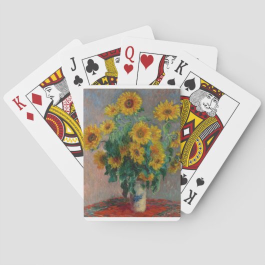 Claude Monet, Zonnebloem Pokerkaarten (Achterkant)