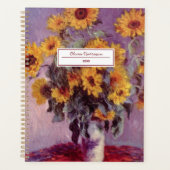 Claude Monet Zonnebloemen 2024 Planner (Voorkant)
