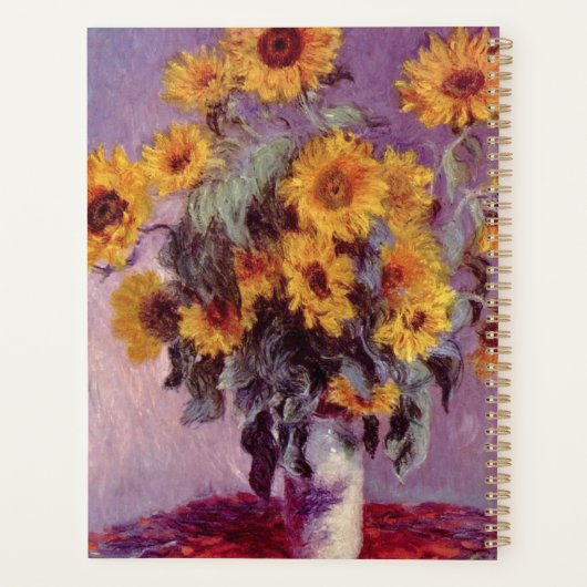 Claude Monet Zonnebloemen 2024 Planner (Achterkant)