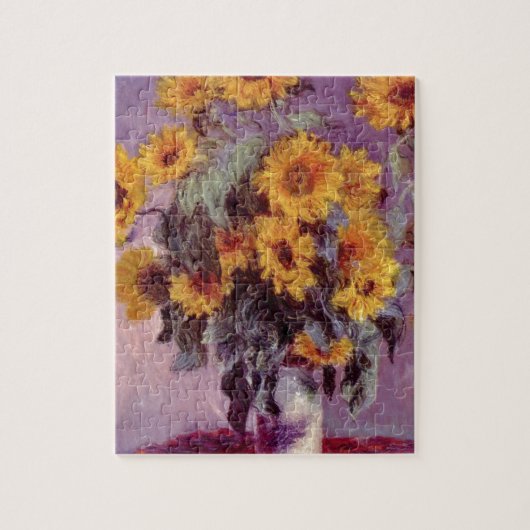 Claude Monet/Zonnebloemen Legpuzzel (Verticaal)