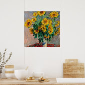 Claude Monet - Zonnebloemen Poster (Keuken)