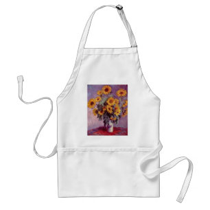 Claude Monet/Zonnebloemen Standaard Schort