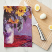 Claude Monet Zonnebloemen Theedoek (Quarter Fold)