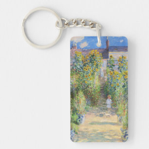 Claude Monet Zonnebloemtuin bij Vétheuil Sleutelhanger