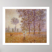 Claude Monet - Zonneeffect onder de bevolking Poster (Voorkant)