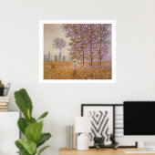 Claude Monet - Zonneeffect onder de bevolking Poster (Thuiskantoor)