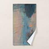 Claude Monet - Zonsondergang aan de Seine bij Lava Bad Handdoek (Handdoek)