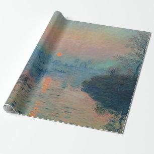 Claude Monet - Zonsondergang op de Seine bij Lavac Cadeaupapier