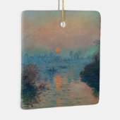 Claude Monet - Zonsondergang op de Seine bij Lavac Keramisch Ornament (Rechts)