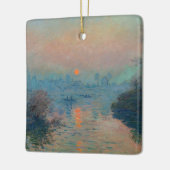 Claude Monet - Zonsondergang op de Seine bij Lavac Keramisch Ornament (Links)