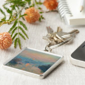 Claude Monet - Zonsondergang op de Seine bij Lavac Sleutelhanger (Zijkant)