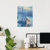 Claude Monet Zonsopgang boven zee Poster (Thuiskantoor)