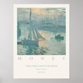 Claude Monet Zonsopgang, Marine Art Print Vintage (Voorkant)
