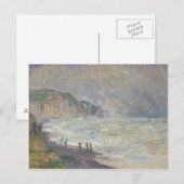 Claude Monet - Zwaar Zee in Pourville Briefkaart (Voorkant / Achterkant)