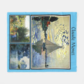 Claude Monet's beroemde schilderijen Fleece Deken (Voorkant (Horizontaal))