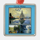 Claude Monet's beroemde schilderijen Metalen Ornament (Voorkant)