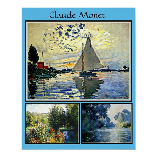 Claude Monet's beroemde schilderijen Perfect Poster (Voorkant)