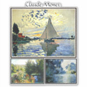 Claude Monet's beroemde schilderijen Sticker (Voorkant)
