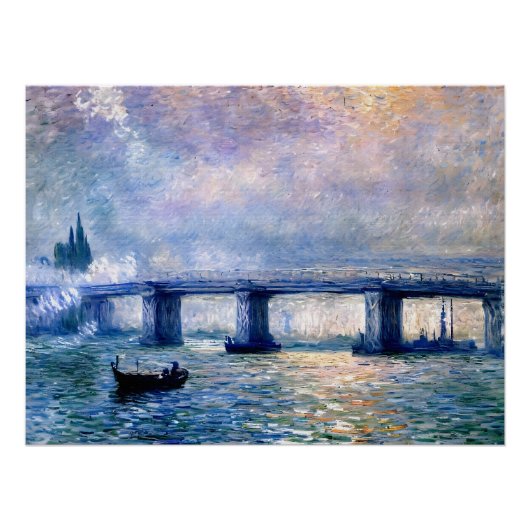 Claude Monet's Charing Cross Bridge (1903) Perfect Poster (Voorkant)