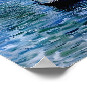 Claude Monet's Charing Cross Bridge (1903) Poster (Hoek)