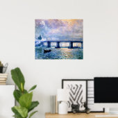 Claude Monet's Charing Cross Bridge (1903) Poster (Thuiskantoor)