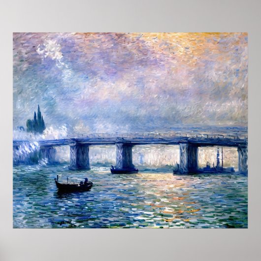 Claude Monet's Charing Cross Bridge (1903) Poster (Voorkant)
