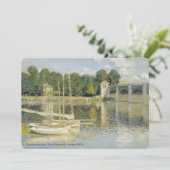 Claude Monets De brug van Argenteuil (1874) Kaart (Staand voorkant)