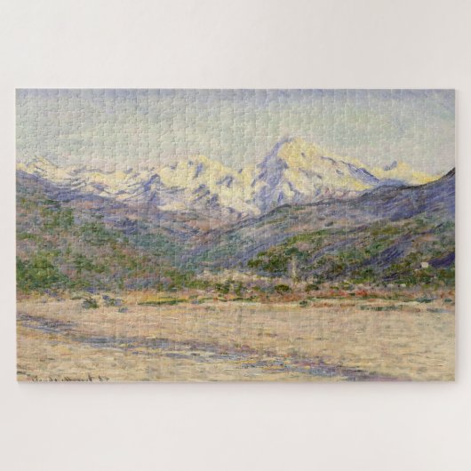 Claude Monets De vallei van de Nervia (1884) Legpuzzel (Horizontaal)