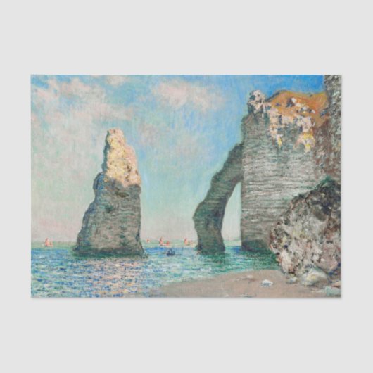 Claude Monet's Étretat Cliffs Tissuepapier (Voorkant)