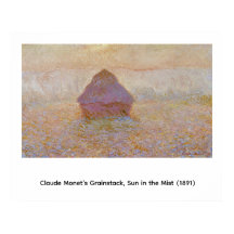 Claude Monets Graanschuur, Zon in de Nevel (1891)