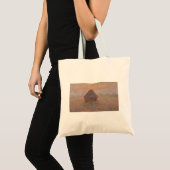 Claude Monet's Grainstack, Zon in de mist (1891) Tote Bag (Voorkant (product))