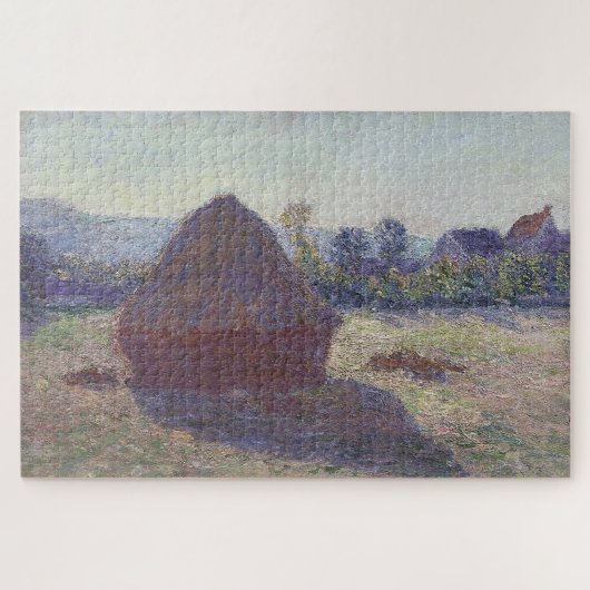 Claude Monets Hooioppervlakte in de avondzon (1891 Legpuzzel (Horizontaal)